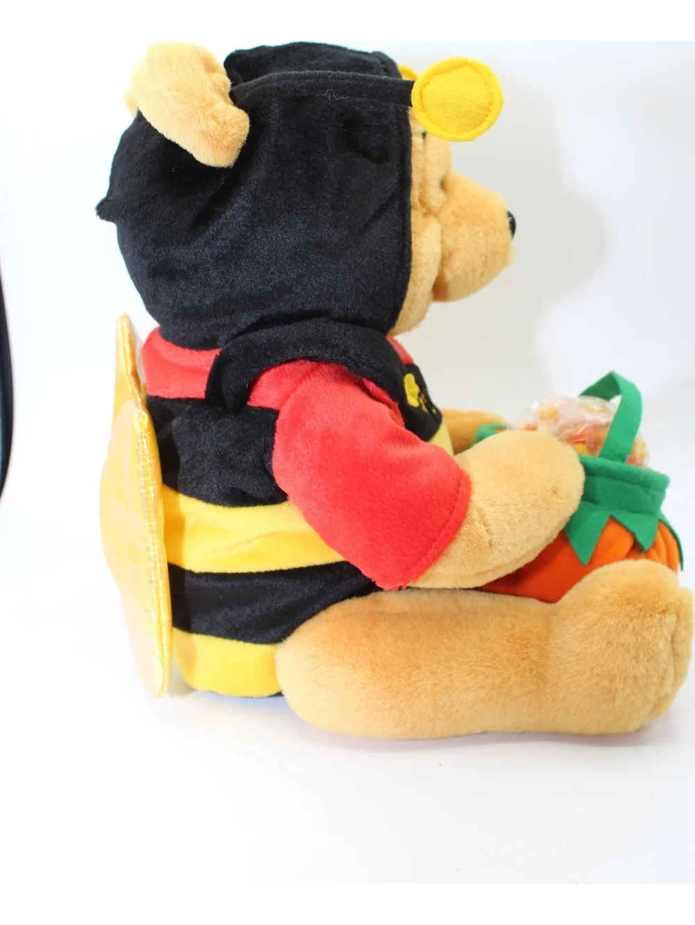 VTG Disney Winnie The Pooh Happy Halloween Honey Bee Costume Plush Doll w/ Candy